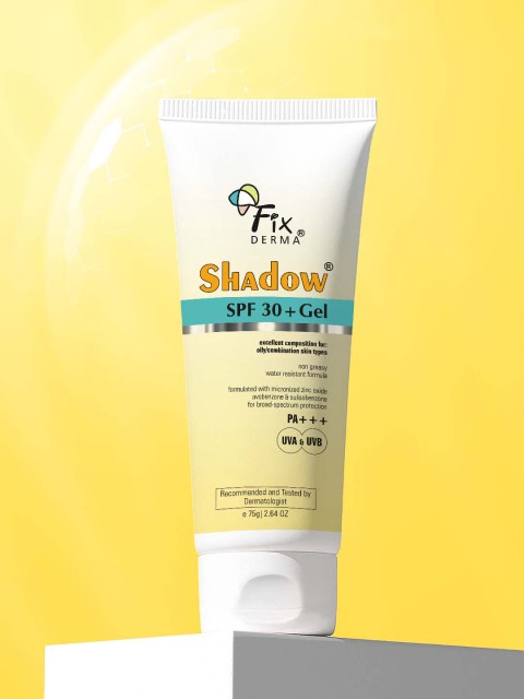 FIXDERMA Shadow Sunscreen SPF 30+ Gel For Oily Skin with PA+++ Protection - 75g 6 FIXDERMA Shadow Sunscreen SPF 30+ Gel For Oily Skin with PA+++ Protection - 75g