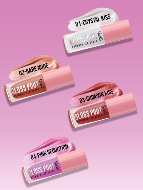 GLAM21 Gloss Pout Shimmer High Shine Glossy Finish Lip Gloss - 7 g - Crimson Kiss 03 6 GLAM21 Gloss Pout Shimmer High Shine Glossy Finish Lip Gloss - 7 g - Crimson Kiss 03