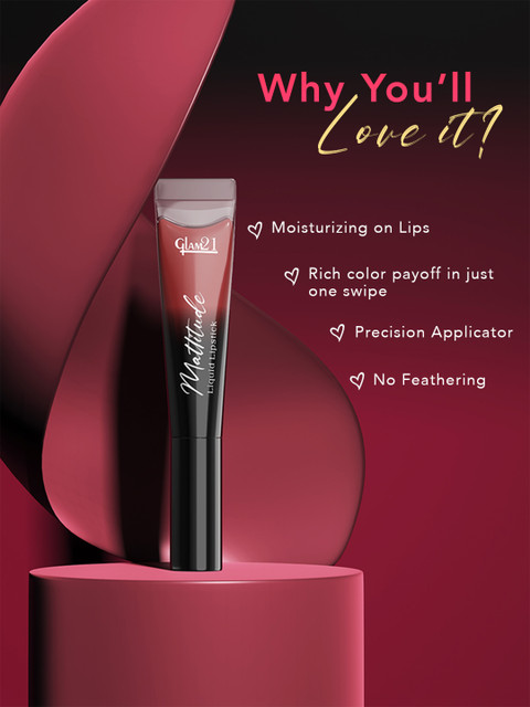 GLAM21 Mattitude Liquid Matte Lipstick with Vitamin E & Cherry Oil 7.5ml -It's Givin Mauve 3 GLAM21 Mattitude Liquid Matte Lipstick with Vitamin E & Cherry Oil 7.5ml -It's Givin Mauve