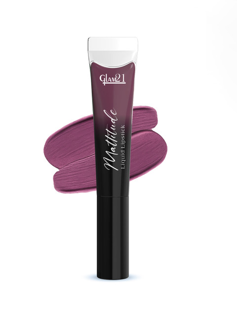 GLAM21 Mattitude Liquid Matte Lipstick with Vitamin E & Cherry Oil 7.5ml -It's Givin Mauve