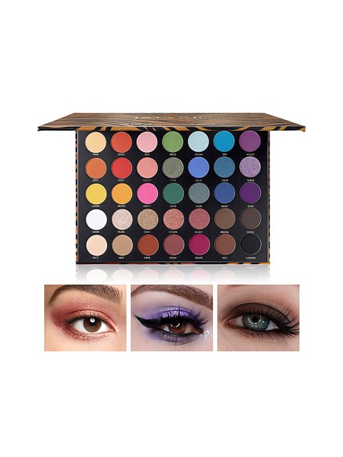 IMAGIC Zebra Pattern 35 Colors Eyeshadow Palette - Shade EY324 2 IMAGIC Zebra Pattern 35 Colors Eyeshadow Palette - Shade EY324