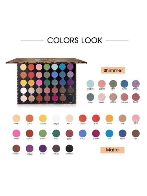 IMAGIC Zebra Pattern 35 Colors Eyeshadow Palette - Shade EY324 4 IMAGIC Zebra Pattern 35 Colors Eyeshadow Palette - Shade EY324