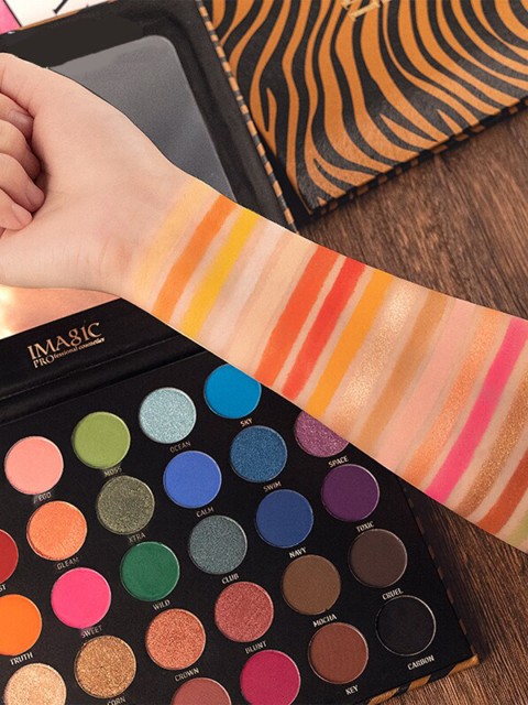 IMAGIC Zebra Pattern 35 Colors Eyeshadow Palette - Shade EY324 6 IMAGIC Zebra Pattern 35 Colors Eyeshadow Palette - Shade EY324