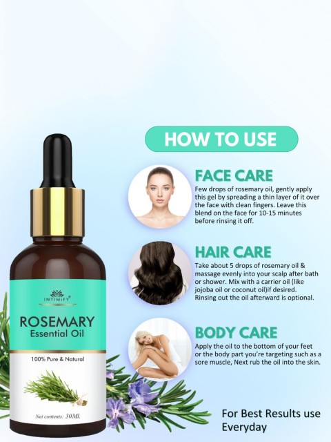 INTIMIFY Rosemary Essential Oil For Hair & Skin -30ml 3 INTIMIFY Rosemary Essential Oil For Hair & Skin -30ml