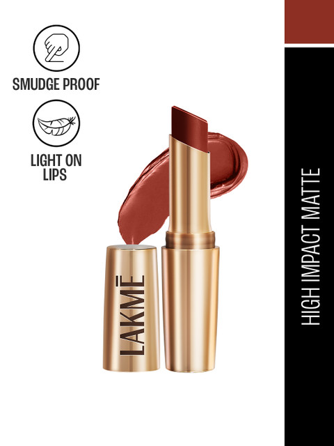 Lakme 9to5 Powerplay Priming Lasts 16hrs Matte Lipstick - Red Rust, 3.6g 2 Lakme 9to5 Powerplay Priming Lasts 16hrs Matte Lipstick - Red Rust, 3.6g