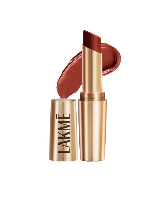 Lakme 9to5 Powerplay Priming Lasts 16hrs Matte Lipstick - Red Rust, 3.6g
