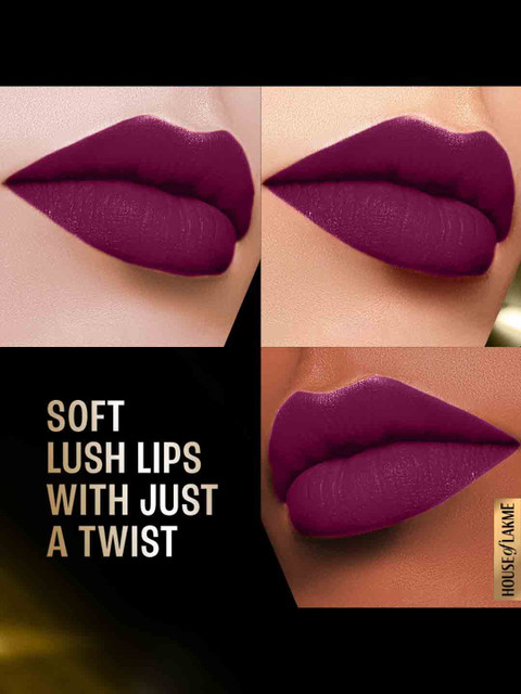 Lakme Cushion Matte Lipstick - Purple Diamond CM5 4 Lakme Cushion Matte Lipstick - Purple Diamond CM5