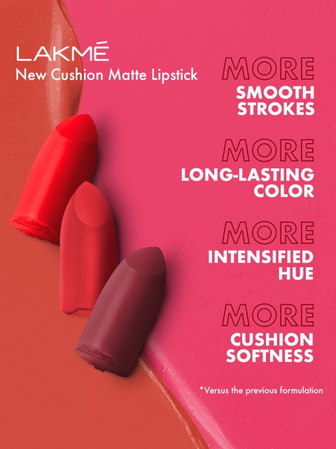 Lakme Cushion Matte Long Lasting Lipstick with French Rose Oil - Brown Buzz 4 Lakme Cushion Matte Long Lasting Lipstick with French Rose Oil - Brown Buzz