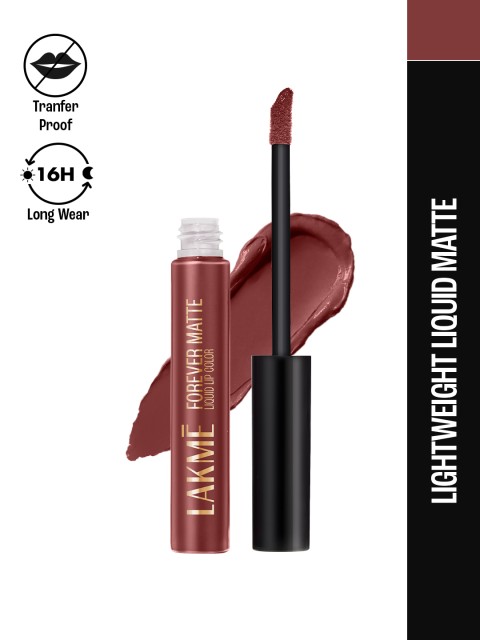 Lakme Forever Matte Lightweight & Transferproof 16Hr Liquid Lipstick 5.6ml - Nude Dream 2 Lakme Forever Matte Lightweight & Transferproof 16Hr Liquid Lipstick 5.6ml - Nude Dream