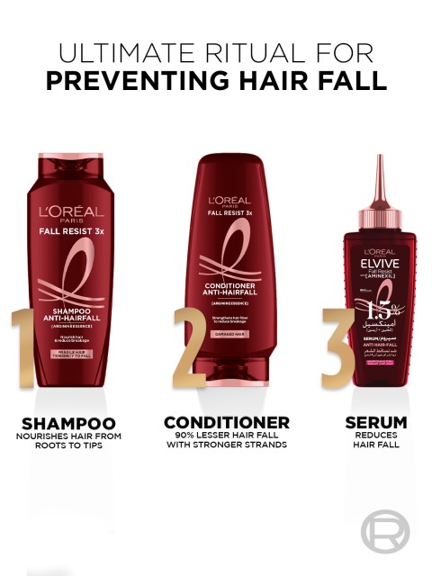 LOreal Paris Fall Resist 3X Arginine Anti-Hair Fall Shampoo 340 ml 5 LOreal Paris Fall Resist 3X Arginine Anti-Hair Fall Shampoo 340 ml