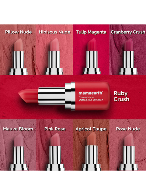 Mamaearth Creamy Matte Long Stay Lipstick With Murumuru Butter - Mauve Bloom 4 Mamaearth Creamy Matte Long Stay Lipstick With Murumuru Butter - Mauve Bloom