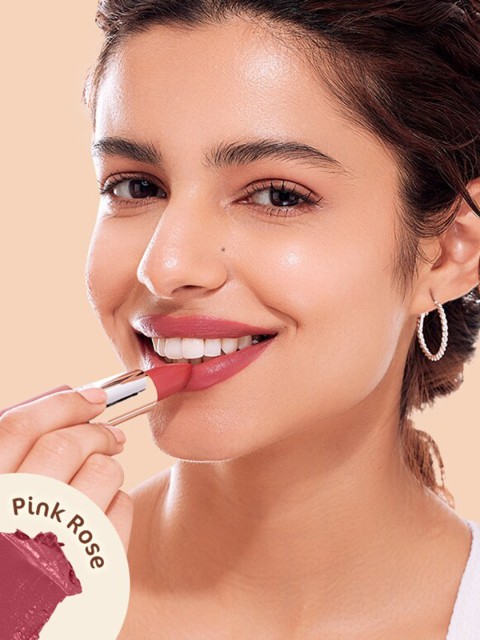 Mamaearth Creamy Matte Long Stay Lipstick With Murumuru Butter - Pink Rose 2 Mamaearth Creamy Matte Long Stay Lipstick With Murumuru Butter - Pink Rose