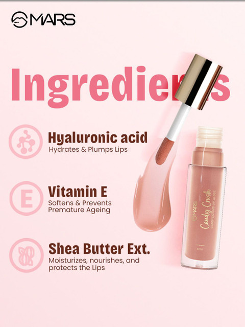MARS Candylicious Coloured Lip Gloss With Vitamin E-4ml-Toffee Twirl-11 4 MARS Candylicious Coloured Lip Gloss With Vitamin E-4ml-Toffee Twirl-11