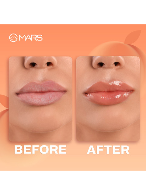 MARS Color Changing Lip Oil 3.5ml - Peachy Dew 6 MARS Color Changing Lip Oil 3.5ml - Peachy Dew