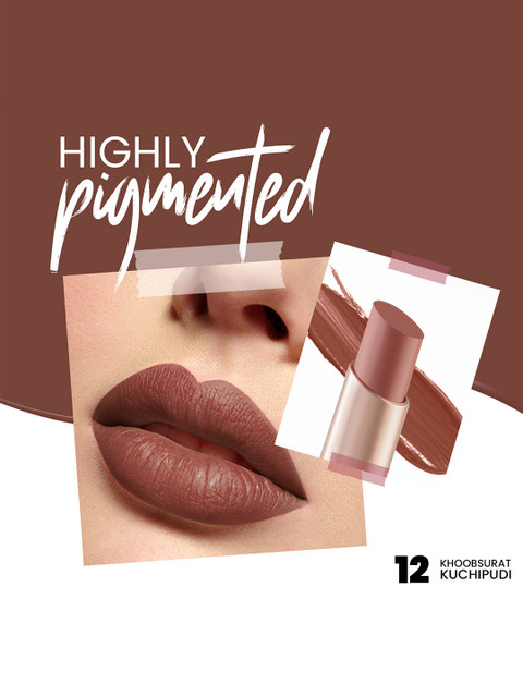 MARS Creamy Matte Ultra Pigmented Long Lasting Bullet Lipstick - Khoobsurat Kuchipudi 12 3 MARS Creamy Matte Ultra Pigmented Long Lasting Bullet Lipstick - Khoobsurat Kuchipudi 12
