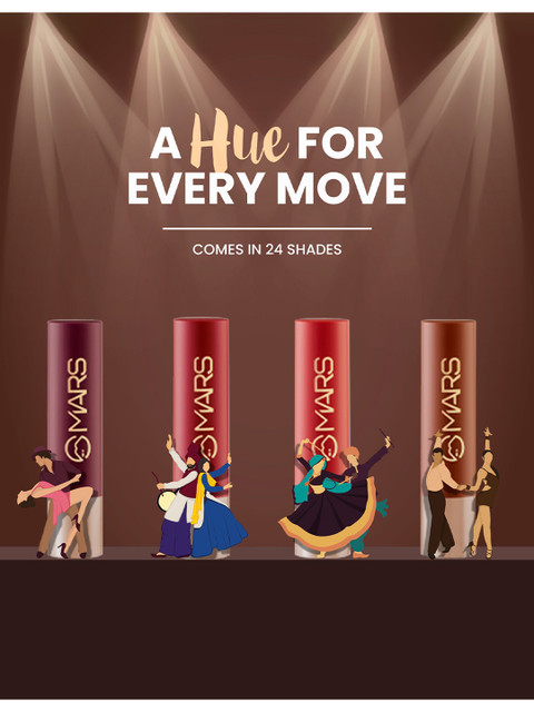 MARS Creamy Matte Ultra Pigmented Long Lasting Bullet Lipstick - Khoobsurat Kuchipudi 12 5 MARS Creamy Matte Ultra Pigmented Long Lasting Bullet Lipstick - Khoobsurat Kuchipudi 12