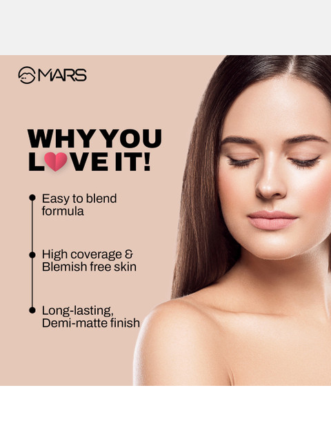 MARS High Coverage SPF50 PA++++ Liquid Foundation 40 ml - Shade 01 4 MARS High Coverage SPF50 PA++++ Liquid Foundation 40 ml - Shade 01