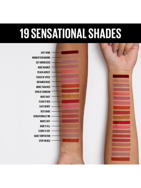 Maybelline New York Sensational Liquid Matte Lipstick 7 ml - Flush It Red 03 6 Maybelline New York Sensational Liquid Matte Lipstick 7 ml - Flush It Red 03