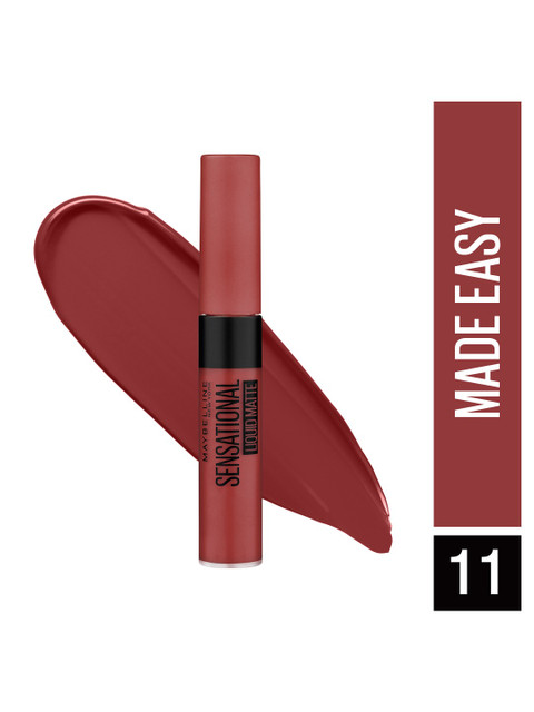 Maybelline New York Sensational Liquid Matte Lipstick 7 ml - Made Easy 11 2 Maybelline New York Sensational Liquid Matte Lipstick 7 ml - Made Easy 11