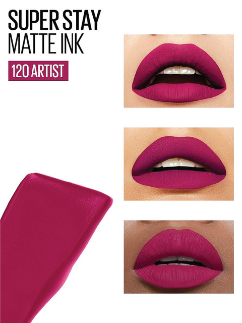 Maybelline New York Super Stay Matte Ink Liquid Lipstick 5 ml - Artist 120 3 Maybelline New York Super Stay Matte Ink Liquid Lipstick 5 ml - Artist 120