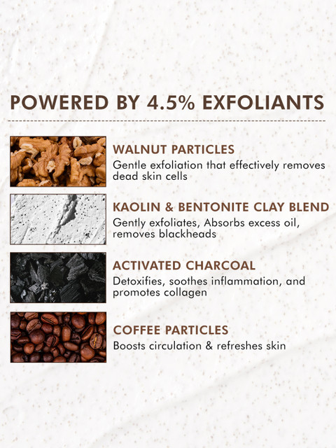 MCaffeine 4.5% Exfoliants Pore Clearing Remove Blackheads Coffee & Cookie Face Scrub 100g 2 MCaffeine 4.5% Exfoliants Pore Clearing Remove Blackheads Coffee & Cookie Face Scrub 100g
