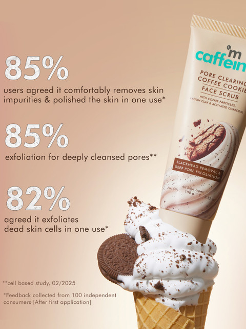MCaffeine 4.5% Exfoliants Pore Clearing Remove Blackheads Coffee & Cookie Face Scrub 100g 6 MCaffeine 4.5% Exfoliants Pore Clearing Remove Blackheads Coffee & Cookie Face Scrub 100g