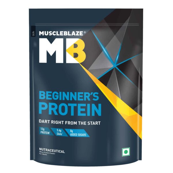 Muscleblaze Beginner'S Whey Protein | Faster Muscle Recovery (Chocolate | 1 Kg / 2.2 Lb)