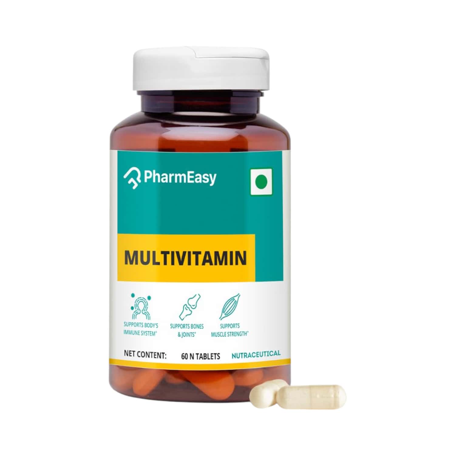 Pharmeasy Multivitamin Multimineral - Immunity Booster - Complete Nutrition - Bottle Of 60 1 Pharmeasy Multivitamin Multimineral - Immunity Booster - Complete Nutrition - Bottle Of 60