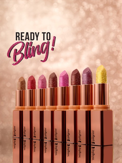 Pilgrim 3-D Glitter Formula With Matte Finish Lipstick- 4.2 g- Chic Haseena-06 6 Pilgrim 3-D Glitter Formula With Matte Finish Lipstick- 4.2 g- Chic Haseena-06