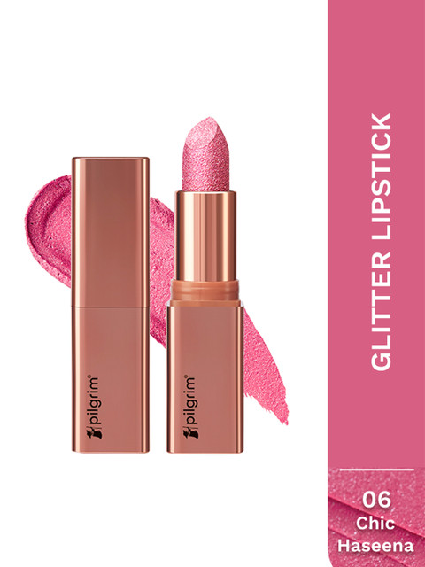 Pilgrim 3-D Glitter Formula With Matte Finish Lipstick- 4.2 g- Chic Haseena-06