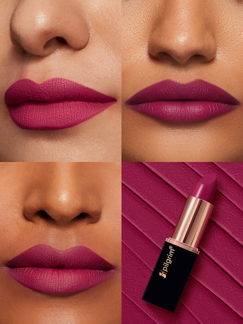 Pilgrim Matte Bullet Intense Colour Transferproof Smudgeproof Lipstick- Forbidden Pink 13 2 Pilgrim Matte Bullet Intense Colour Transferproof Smudgeproof Lipstick- Forbidden Pink 13