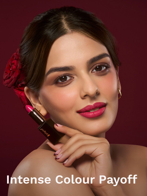 Pilgrim Matte Bullet Intense Colour Transferproof Smudgeproof Lipstick- Forbidden Pink 13 4 Pilgrim Matte Bullet Intense Colour Transferproof Smudgeproof Lipstick- Forbidden Pink 13