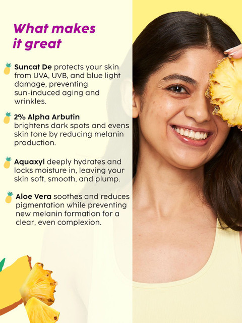 PLIX Pineapple Depigmentation Sunscreen SPF 50 PA++++ - 50 g 3 PLIX Pineapple Depigmentation Sunscreen SPF 50 PA++++ - 50 g
