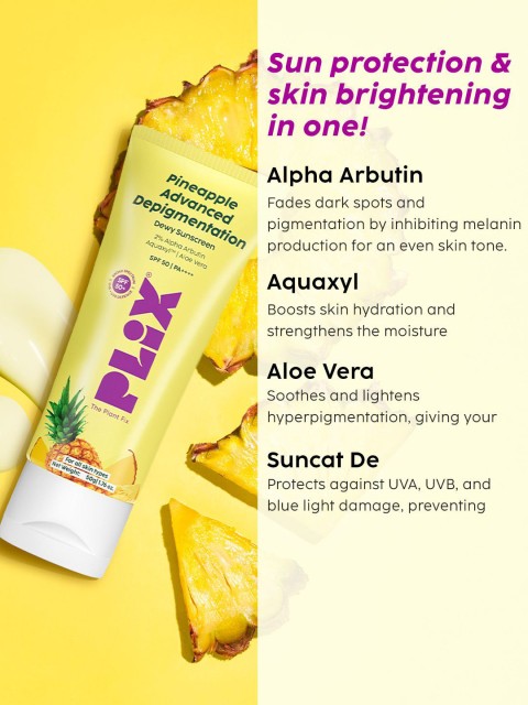 PLIX Pineapple Depigmentation Sunscreen SPF 50 PA++++ - 50 g 4 PLIX Pineapple Depigmentation Sunscreen SPF 50 PA++++ - 50 g