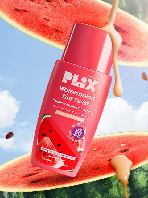PLIX THE PLANT FIX Watermelon Tint Twist Color-Adapting Sunscreen 50ml - Light Golden Glow
