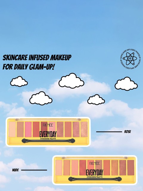 Renee Everyday Water & Smudge Proof Eyeshadow Palette 10 g - Rose 01 4 Renee Everyday Water & Smudge Proof Eyeshadow Palette 10 g - Rose 01