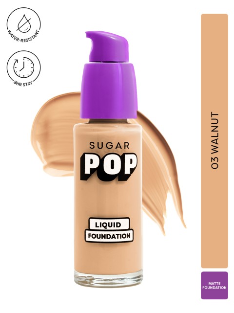 SUGAR POP Full-Coverage 10-Hour Stay Water-Resistant Liquid Foundation 30ml - Walnut 03