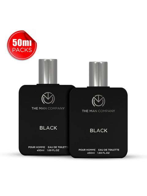 THE MAN COMPANY Men Set Of 2 Black EDT 100ml 2 THE MAN COMPANY Men Set Of 2 Black EDT 100ml