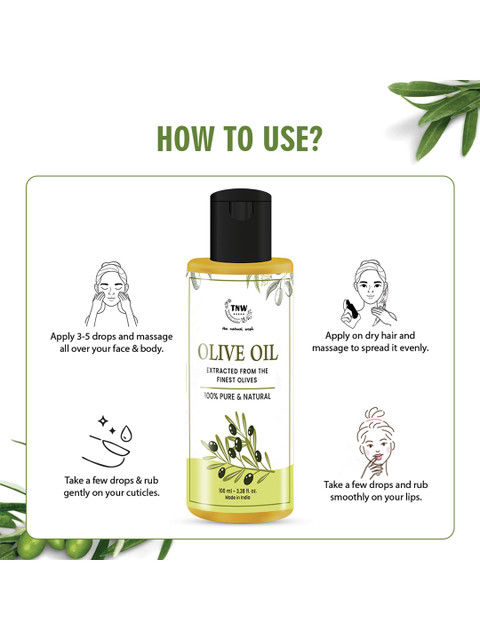 TNW the natural wash 100% Pure & Natural Olive Oil - 100 ml 5 TNW the natural wash 100% Pure & Natural Olive Oil - 100 ml