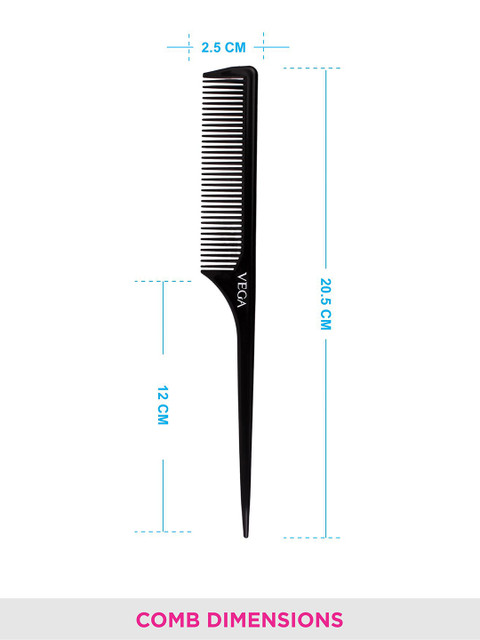 VEGA Set Of 2 Tail Hair Comb VC21272 2 VEGA Set Of 2 Tail Hair Comb VC21272