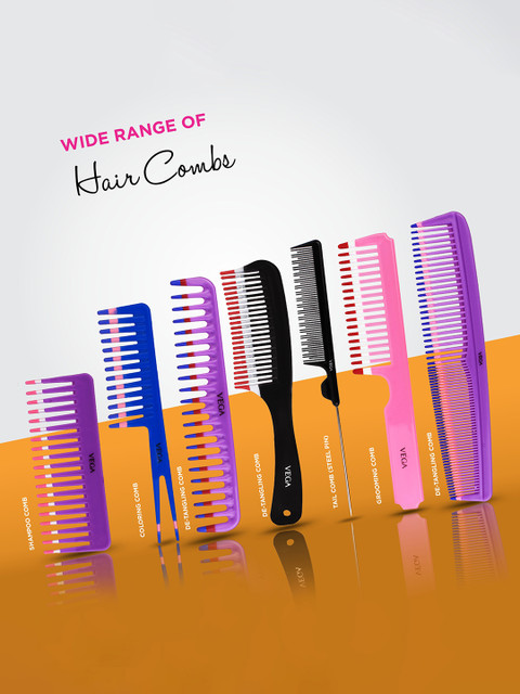 VEGA Set Of 2 Tail Hair Comb VC21272 6 VEGA Set Of 2 Tail Hair Comb VC21272