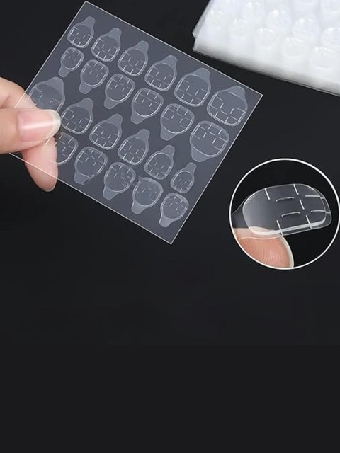 Vembley Set of 24 Pink Oval Press On Nails 3 Vembley Set of 24 Pink Oval Press On Nails