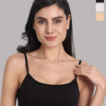 Aimly Pack of 3 Non-Padded Non-Wired Seamless Cotton Sports Bra With All Day Comfort