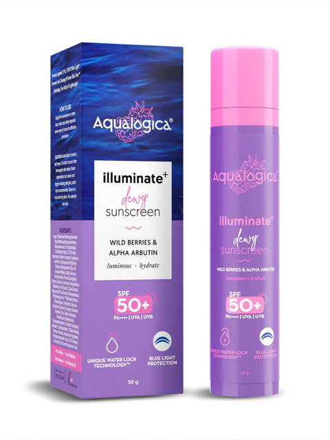 Aqualogica Illuminate+ Dewy Sunscreen SPF 50+ PA++++ - 50g 3 Aqualogica Illuminate+ Dewy Sunscreen SPF 50+ PA++++ - 50g
