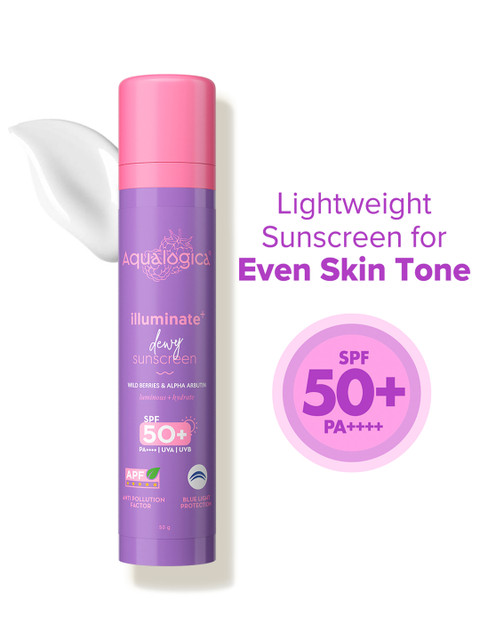 Aqualogica Illuminate+ Dewy Sunscreen SPF 50+ PA++++ - 50g