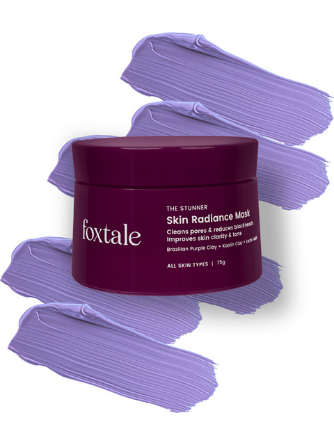 Buy Foxtale DeTan Skin Mask With Lactic Acid & Brazilian Purple Clay For Glowing Skin 75g - - Personal Care for Unisex