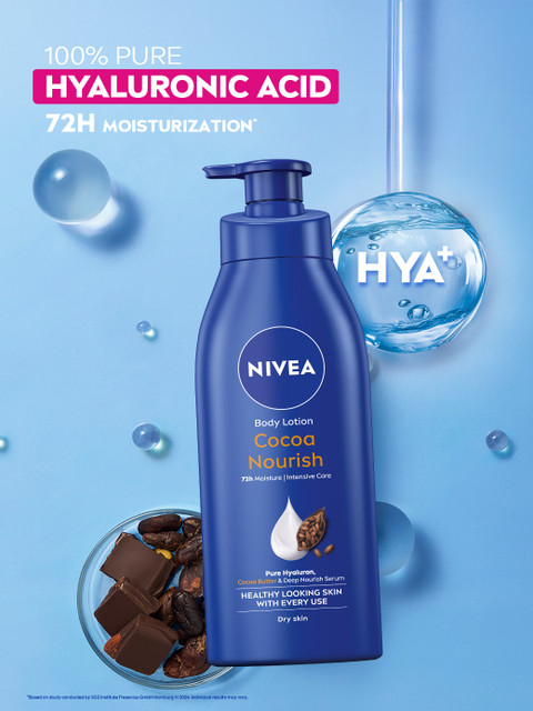 Buy Nivea Cocoa Nourish Body Lotion With Pure Hyaluron For 72h Moisturization 400 Ml - - Personal Care for Unisex 2 Buy Nivea Cocoa Nourish Body Lotion With Pure Hyaluron For 72h Moisturization 400 Ml - - Personal Care for Unisex