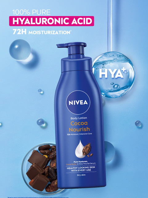 Buy Nivea Cocoa Nourish Body Lotion With Pure Hyaluron For 72h Moisturization 400 Ml - - Personal Care for Unisex