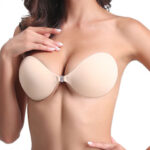 CareDone Sticky Adhesive Silicone Invisible Push Up Backless Strapless Bra