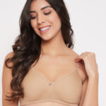 Clovia Beige Solid Non-Wired Non Padded Everyday Bra